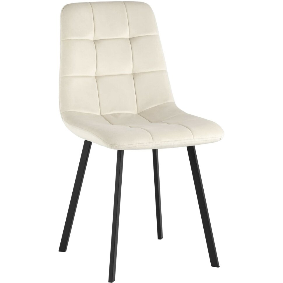 Стул Stool Group Chilly велюр бежевый ножки металлические плоской формы Стул Stool Group Chilly велюр бежевый ножки металлические плоской формы