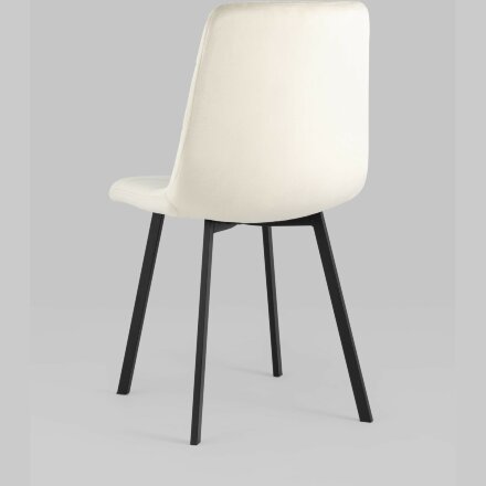 Стул Stool Group Chilly велюр бежевый ножки металлические плоской формы 