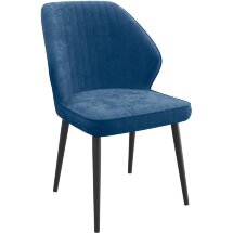 Стул DikLine 222M B8 BLUE, ножки черные