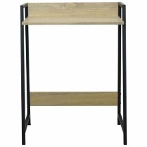 Стол на металлокаркасе BRABIX &quot;LOFT CD-003&quot;, 640х420х840 мм, цвет дуб натуральный, 641217