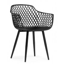 Пластиковый стул Rikon black / wood