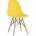 Стул Eames Style DSW желтый (разборный каркас) 