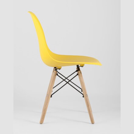 Стул Eames Style DSW желтый (разборный каркас) 