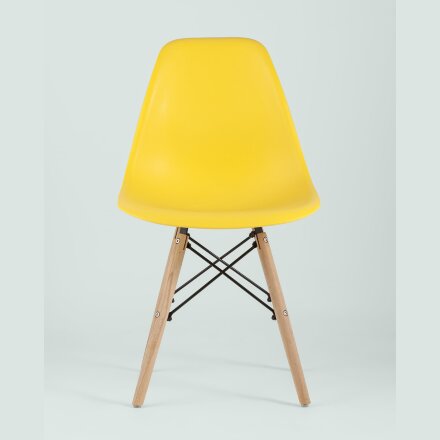 Стул Eames Style DSW желтый (разборный каркас) 