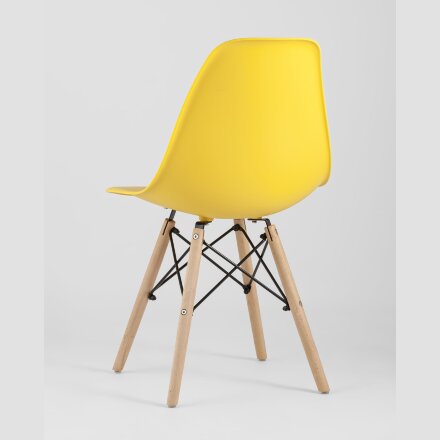 Стул Eames Style DSW желтый (разборный каркас) 