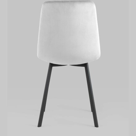 Стул Stool Group Chilly велюр серебристый ножки металлические плоской формы 