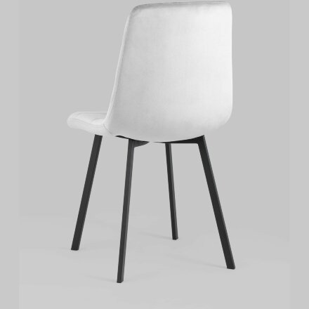 Стул Stool Group Chilly велюр серебристый ножки металлические плоской формы 