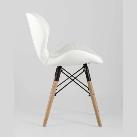 Стул Stool Group для кухни Бон экокожа белый ножки дерево 4 шт. 