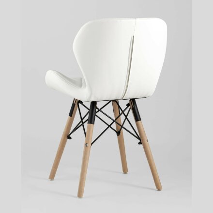 Стул Stool Group для кухни Бон экокожа белый ножки дерево 4 шт. 