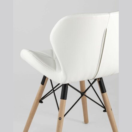 Стул Stool Group для кухни Бон экокожа белый ножки дерево 4 шт. 