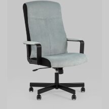 Кресло руководителя TopChairs ST-DOMINGO серо-голубой