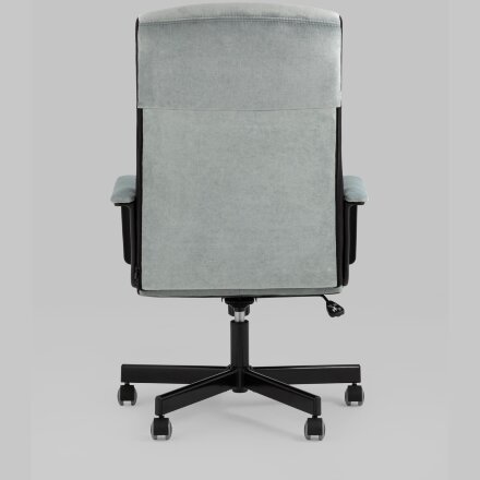 Кресло руководителя TopChairs ST-DOMINGO серо-голубой 