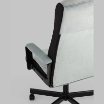 Кресло руководителя TopChairs ST-DOMINGO серо-голубой