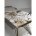 Стол ACERRA NEW 160 GLOSS GRAND JADE SOLID CERAMIC/ каркас цвета шампань, ®DISAUR 