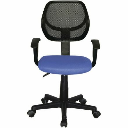 Кресло компактное BRABIX &quot;Flip MG-305&quot;, ткань TW, синее/черное, 531919 Синий