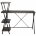 Стол на металлокаркасе BRABIX &quot;LOFT CD-004&quot;, 1200х535х1110 мм, 3 полки, цвет морёный дуб, 641218 