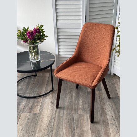 Стул CRISTIAN Orange Barrel-54, ткань / орех, ®DISAUR 