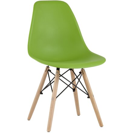 Стул Eames Style DSW зеленый (разборный каркас) 