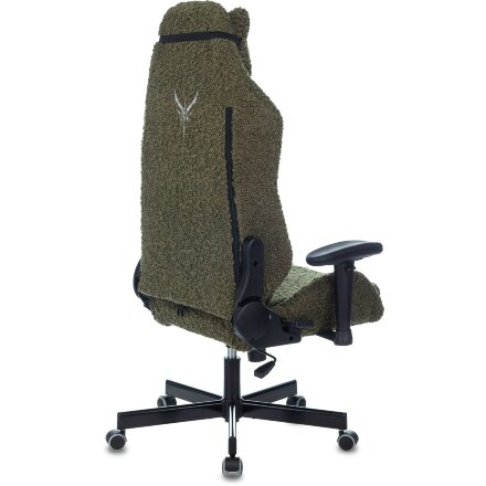 Геймерское кресло Бюрократ компьютерное игровое Knight T1 хаки экомех с подголов. крестовина металл 