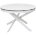 Стол TRENTO 120 HIGH GLOSS STATUARIO Белый мрамор глянцевый, керамика/ белый каркас, ®DISAUR 