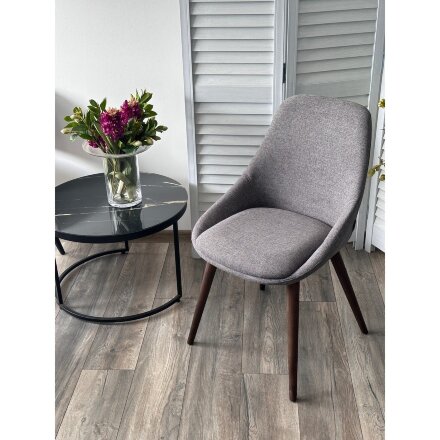 Стул DANIEL Grey Lena-450, ткань / орех, ®DISAUR 