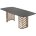 Стол CHIAVARI 220 KL-116 Черный мрамор матовый, итальянская керамика / бронзовый, ®DISAUR 