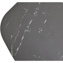 Стол CHIAVARI 220 KL-116 Черный мрамор матовый, итальянская керамика / бронзовый, ®DISAUR