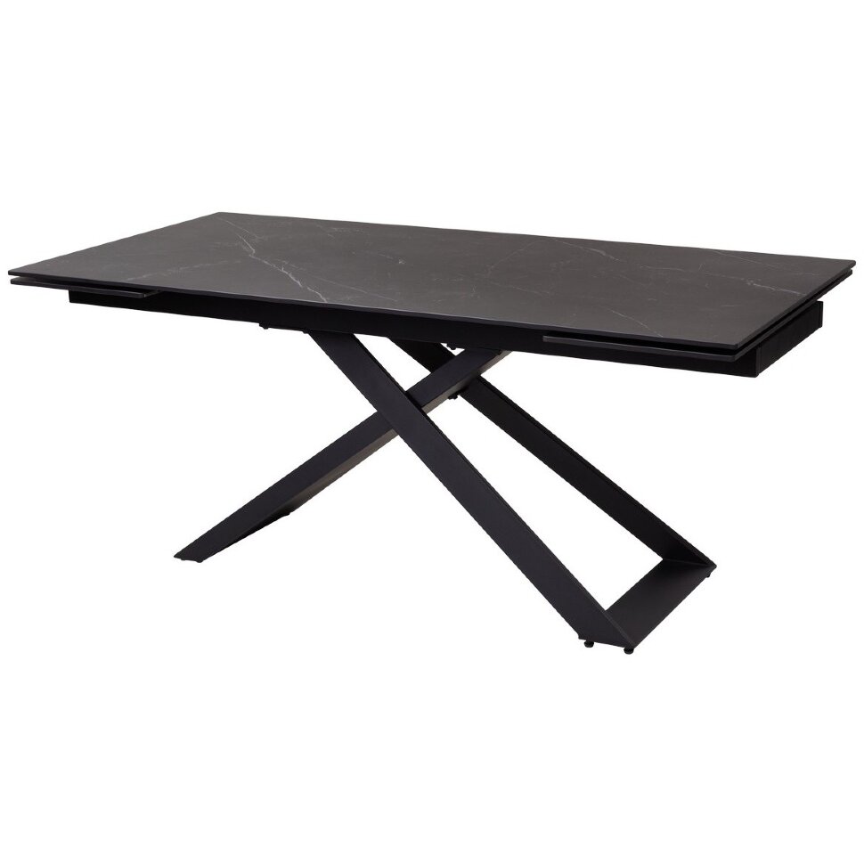 Стол LIVORNO 180 MATT BLACK MARBLE SOLID CERAMIC / BLACK М-City Стол LIVORNO 180 MATT BLACK MARBLE SOLID CERAMIC / BLACK М-City