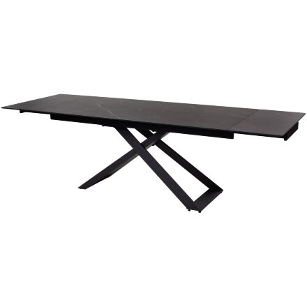 Стол LIVORNO 180 MATT BLACK MARBLE SOLID CERAMIC / BLACK М-City 
