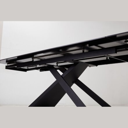 Стол LIVORNO 180 MATT BLACK MARBLE SOLID CERAMIC / BLACK М-City 