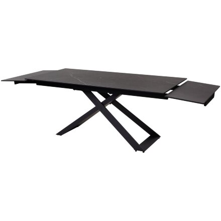 Стол LIVORNO 180 MATT BLACK MARBLE SOLID CERAMIC / BLACK М-City 