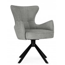 Стул на металлокаркасе Atlanta gray / black крутящийся