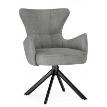 Стул на металлокаркасе Atlanta gray / black крутящийся