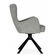 Стул на металлокаркасе Atlanta gray / black крутящийся