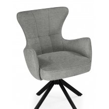 Стул на металлокаркасе Atlanta gray / black крутящийся