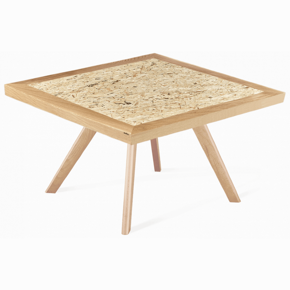 Журнальный стол SHT-S39 70 / 70 дуб / OSB прозрачный лак Журнальный стол SHT-S39 70 / 70 дуб / OSB прозрачный лак