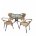 Комплект мебели  Николь-1LB TLH-037С-TLH080RR-D80 Light Beige (4+1) 