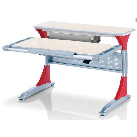 Детская парта Comf-pro Harvard BD333 трансформер дуб/красный Серый