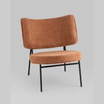 Кресло District Lounge букле терракотовый