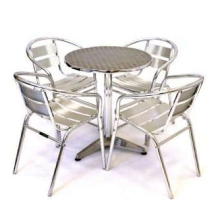 Комплект мебели LFT-3059/T3127-D60 Silver (4+1) 