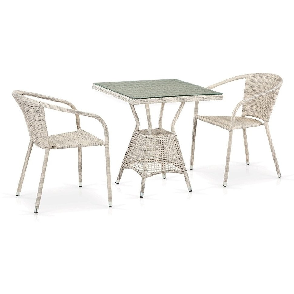 Комплект плетеной мебели T706/Y137C-W85 2Pcs Latte Комплект плетеной мебели T706/Y137C-W85 2Pcs Latte