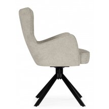 Стул на металлокаркасе Atlanta beige / black крутящийся