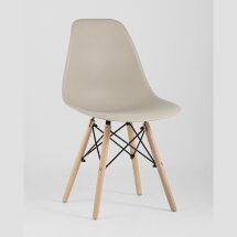 Стул Eames Style DSW бежевый x4 (разборный каркас)