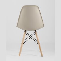 Стул Eames Style DSW бежевый x4 (разборный каркас)