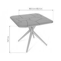 На металлокаркасе SHT-TU30/TT30 83/83 белый / черный