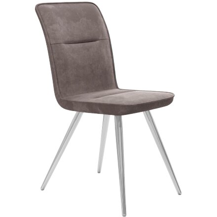 Стул DikLine 208 B5 LATTE, ножки хром 