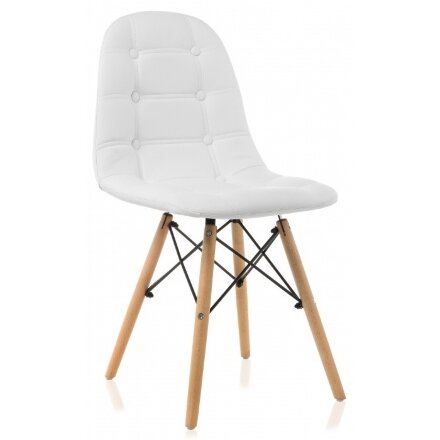 Стул деревянный Kvadro 1 white / wood 