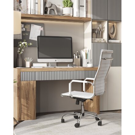 Кресло руководителя TopChairs City белое 