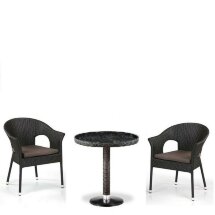 Кофейны комплект плетеной мебели T601/Y79A-W53 Brown (2+1)