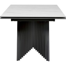 Стол IVAR 200 MARBLES KL-99 Белый мрамор, итальянская керамика, ®DISAUR